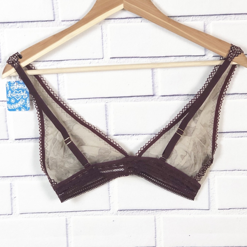 Free People Alia Bralette Bordeaux Wine - Picture 6 of 6